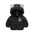 thumbnail image 1 of Toddler Boys Winter Coats Puffer Jacket Kids Zipper Long Sleeve Thicken Windproof Down Jacket Hooded Jackets 12-24 Months Boy Outerwear, 1 of 5