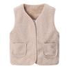 thumbnail image 1 of Toddler Winter Coats Fuzzy Fleece Vest For Girls Lightweight Comfy Vests Fashion Thermal Jackets Fur Sleeveless Vacation Outfits Size 1-13, 1 of 1