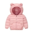 thumbnail image 1 of Toddler Winter Coats Hooded Infants Jacket Thickened Jacket for Baby Girls Boys Pink 7-8 Years, 1 of 5