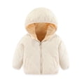 thumbnail image 1 of Toddler Toddler Girl Coat Light Weight Water-Resistant with Hooded Puffer Jacket Kids Girls Winter Clothes 12-18 Months, 1 of 6