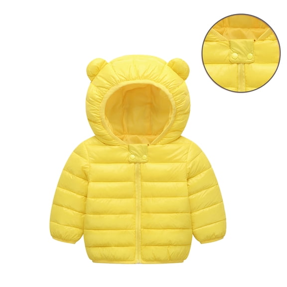 Toddler Winter Coats for Kids Boys Puffer Jacket Zipper Long Sleeve Windproof Jacket Outwear Hooded Jackets Girls Winter Coats Size 2-3 Years