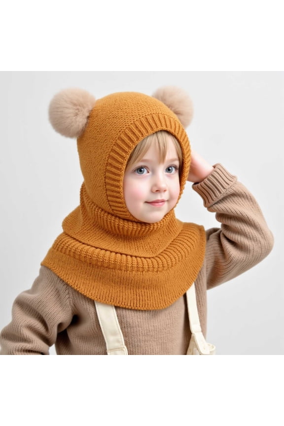 Toddler Winter Hat, Baby Balaclava with Fleece Lined Beanie and Face Mask, Cute Ski Mask for Kids Outdoor Activities, Warm Thermal Cap for Toddlers and Children in Cold Winter Weather, by UKHCCC