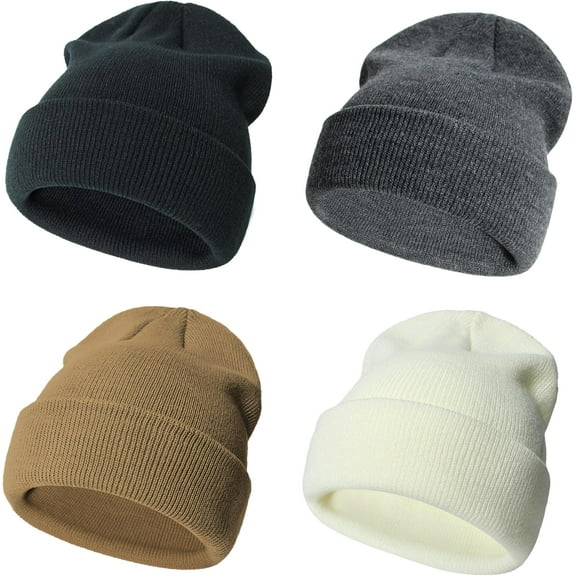 Toddler Winter Hat Baby Beanie Kids Beanies Boys Hats Knit Winter Caps Soft Infant Girls 4 Packs