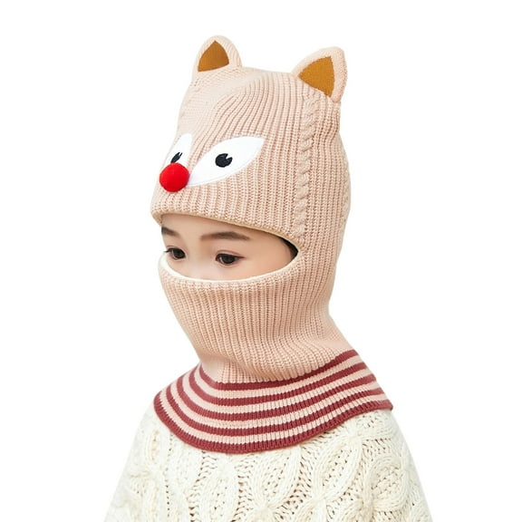 Toddler Winter Hat Baby Warm Hat Lined Girls Boys Kids Cartoon Winter Hat Scarf Earflap Hood Caps Toddler Girl Winter Hats Hats Hats Hats