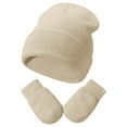 thumbnail image 1 of Cozy Kids Winter Hats for Babies and Toddlers Soft Knit Caps with Matching Gloves for Outdoor Play and Warmth in Cold Weather, 1 of 7