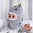 thumbnail image 1 of Toddler Winter Hats Balaclava 2 in 1 Hat Scarf Cute Fleece Lined Knitted Beanies with Face Mask, Earflaps Thermal Skull Cap for Youth Boys Girls, 1 of 8