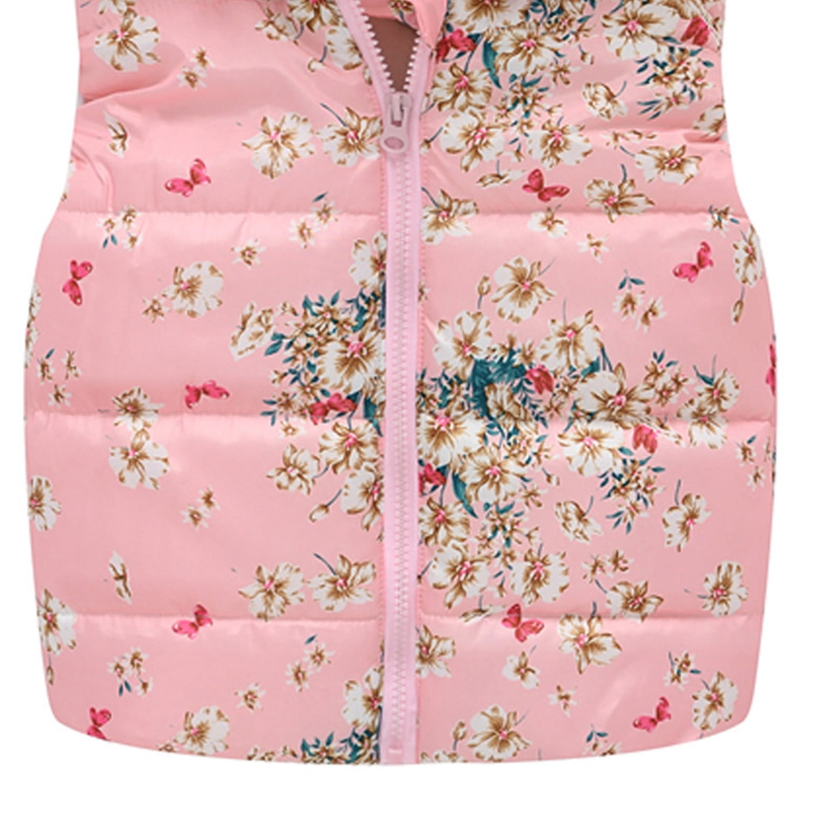 Toddler Winter Hooded Vests Baby Girls Boys Zipper Sleeveless Coat