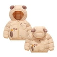 thumbnail image 1 of Toddler Winter Lightweight Puffer Jacket for Boys Girls Waterproof Windproof Quilted Winter Hood Coat with Animal Prints, 1 of 4