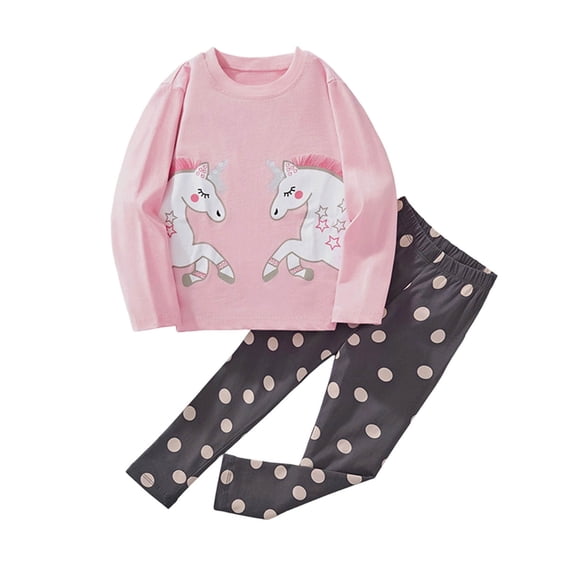 Toddler Winter Two-piece Set Boys Girls Pocket Home Wear Clothes Long Sleeved Shirts Long Pants Boys Outfits