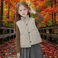 thumbnail image 1 of Toddler Winter White Vest Jacket Sleeveless Jacket Waistcoat Outwear Compression Vest for Kids Little Girl Clothes Size 2T, 1 of 8