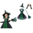 thumbnail image 1 of Toddler Witch Outfit for Girls Tulle Dress Baby Fancy Dress Up Toddler Halloween Outfit Girls Toddler Kids Baby Girls Dress 2-3 Years, 1 of 8