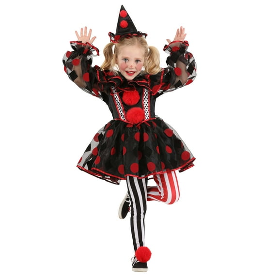 Toddler Wonderland Red Clown Costume