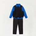thumbnail image 1 of Toddler and Big Boy'sBoys 4-Piece Formal Suit Includes Vest, Pants, Collared Dress Shirt, and Tie, 1 of 5