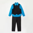 thumbnail image 1 of Toddler and Big Boy'sBoys 4-Piece Formal Suit Includes Vest, Pants, Collared Dress Shirt, and Tie, 1 of 5