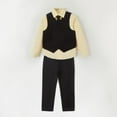 thumbnail image 1 of Toddler and Big Boy'sBoys 4-Piece Formal Suit Includes Vest, Pants, Collared Dress Shirt, and Tie, 1 of 5