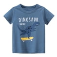 thumbnail image 1 of Toddler and Little Boys Summer Short Sleeve Crew neck T-Shirts Graphic Tops 1-9 Years - Dinosaur, 1 of 4