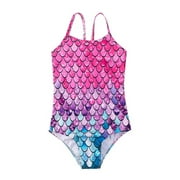 BAOZHU Toddler and Little Girls One Piece Swimsuits Mermaid Beach Swimwear Bathing Suit for Beach 2-8 Years