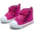 thumbnail image 1 of Toddler and Little Kid High Top Canvas Sneakers - Color-Shifting Flip Sequins for Sparkly Playtime Fun, 1 of 12
