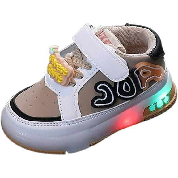 Toddler and Little Kid Sole Sneakers – With hook and loop fastener shoes , Spring and autumn casual shoes