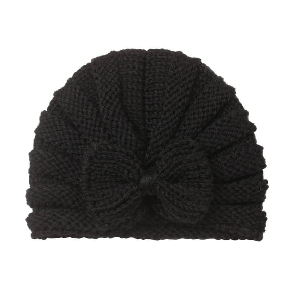 Toddler infant Baby Boys Baby Boy Swim Hat Girls Knitted Cap Beaniess Toddler Boys Hats Solid Cotton Bowknot Elastics Baby Swim Hats 6-12 Months Turban Hat