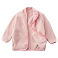 thumbnail image 1 of Toddler kid Fleece Jacket Boys Girls Lightweight Outerwear Full-zip Long Sleeve Fall Winter Coat 2-14 Years (13 Years, Pink), 1 of 4