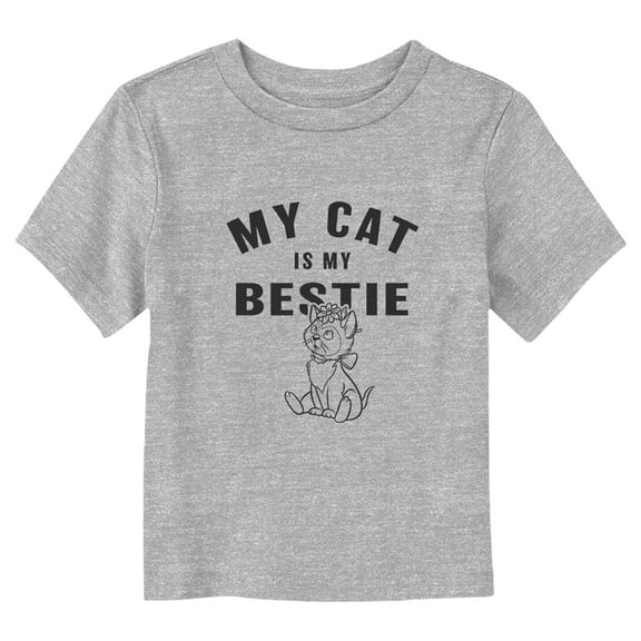 Toddler's Alice in Wonderland Dinah My Cat Is My Bestie Graphic Tee Athletic Heather 4T
