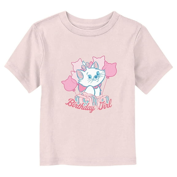 Toddler's Aristocats Marie Party Girl  Graphic Tee Light Pink 4T