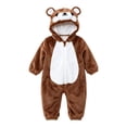 thumbnail image 1 of Toddler's Baby Animal Outfit Little Boys Girls Romper Jumpsuit Cow Horn Ears Halloween Outfits Infant Casual Cute Clothes, 1 of 4