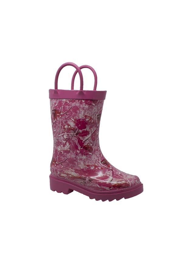 Toddler's Camo Rubber Boot Pink