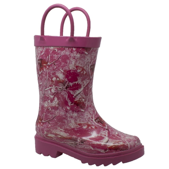 Toddler's Camo Rubber Boot Pink