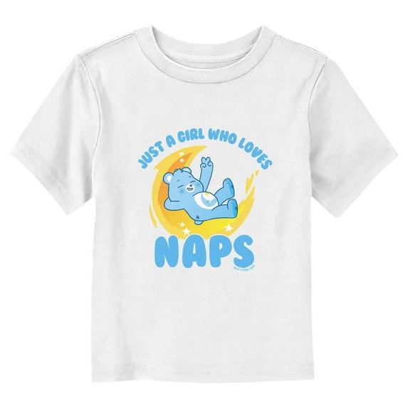 Toddler's Care Bears Bedtime Bear Girl Who Loves Naps Graphic Tee White 5T