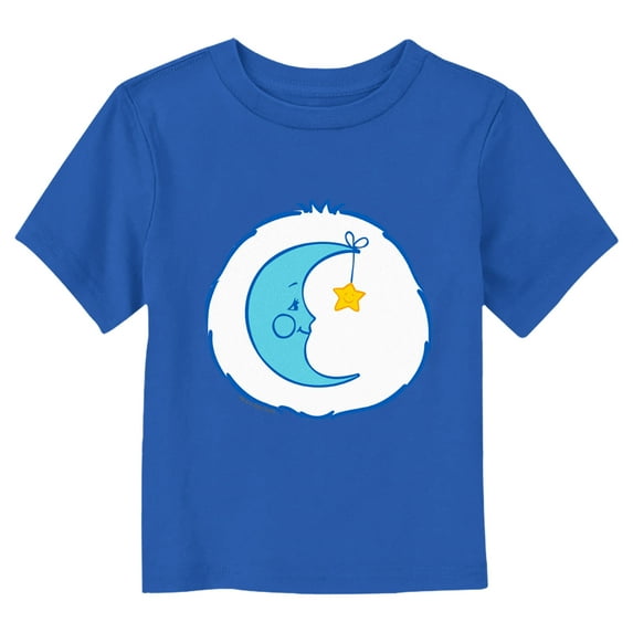 Toddler's Care Bears Bedtime Bear Smiling Moon Costume Graphic Tee Royal Blue 2T