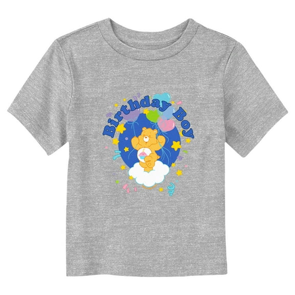 Toddler's Care Bears Birthday Bear Boy Balloons Graphic Tee Athletic Heather 5T