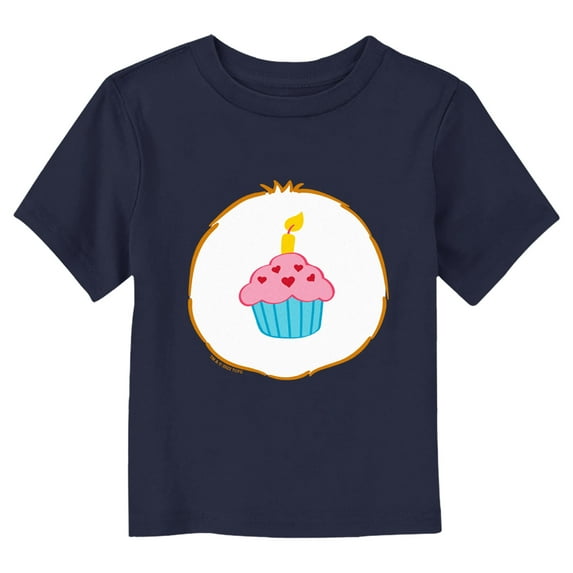 Toddler's Care Bears Birthday Bear Cupcake Costume Graphic Tee Navy Blue 3T