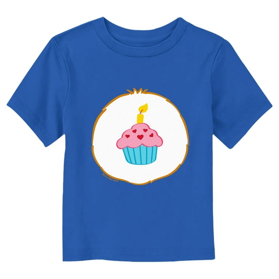 Toddler's Care Bears Birthday Bear Cupcake Costume  Graphic Tee Royal Blue 4T