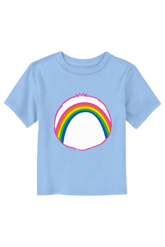 Toddler's Care Bears Cheer Bear Rainbow Costume Graphic Tee Light Blue 2T