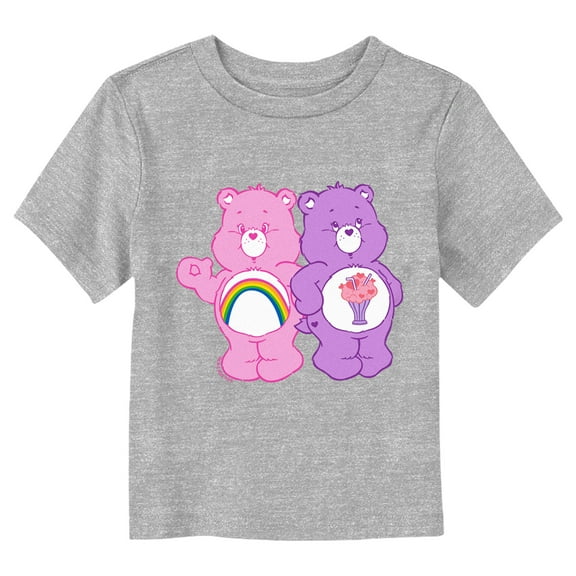 Toddler's Care Bears Cheer Bear and Share Bear Friends Graphic Tee Athletic Heather 2T