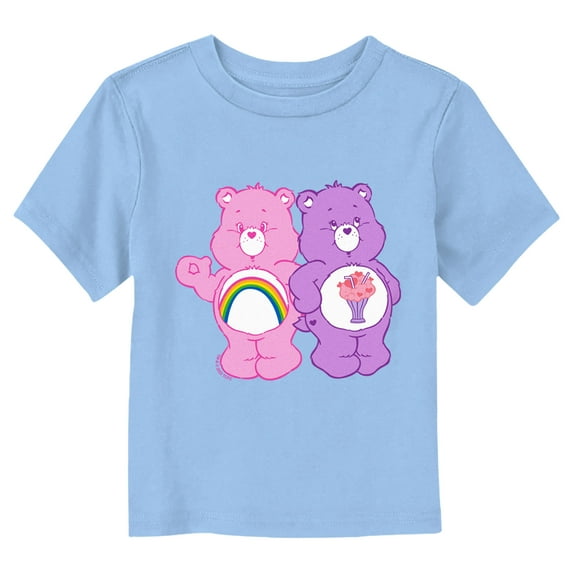 Toddler's Care Bears Cheer Bear and Share Bear Friends Graphic Tee Light Blue 5T