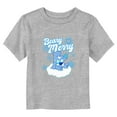 thumbnail image 1 of Toddler's Care Bears Christmas Grumpy Bear Beary Merry Snowflake  Graphic Tee Athletic Heather 2T, 1 of 3