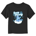 thumbnail image 1 of Toddler's Care Bears Christmas Grumpy Bear Beary Merry Snowflake  Graphic Tee Black 4T, 1 of 3