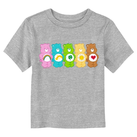 Toddler's Care Bears Colorful Bears Line Up Graphic Tee Athletic Heather 5T