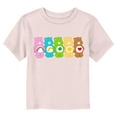 thumbnail image 1 of Toddler's Care Bears Colorful Bears Line Up  Graphic Tee Light Pink 5T, 1 of 3