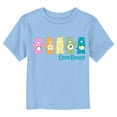 thumbnail image 1 of Toddler's Care Bears Colorful Logo Line Up  Graphic Tee Light Blue 3T, 1 of 3