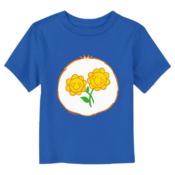 Toddler's Care Bears Friend Bear Flower Costume Graphic Tee Royal Blue 2T