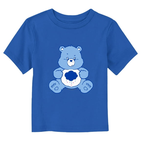 Toddler's Care Bears Grumpy Bear Rain Cloud Graphic Tee Royal Blue 2T