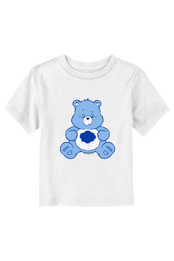 Toddler's Care Bears Grumpy Bear Rain Cloud Graphic Tee White 2T
