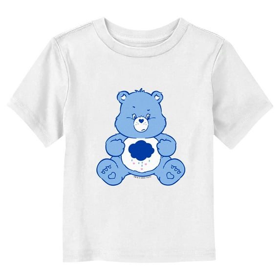 Toddler's Care Bears Grumpy Bear Rain Cloud Graphic Tee White 3T