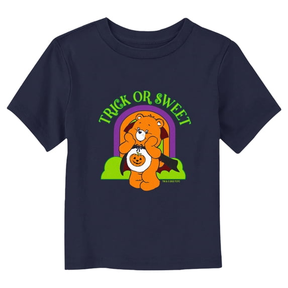 Toddler's Care Bears Halloween Trick-Or-Sweet Vampire Graphic Tee Navy Blue 3T