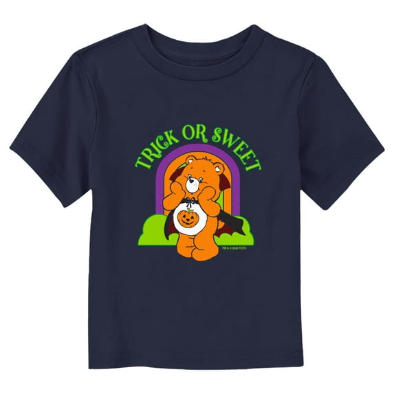 Toddler's Care Bears Halloween Trick-Or-Sweet Vampire Graphic Tee Navy Blue 5T