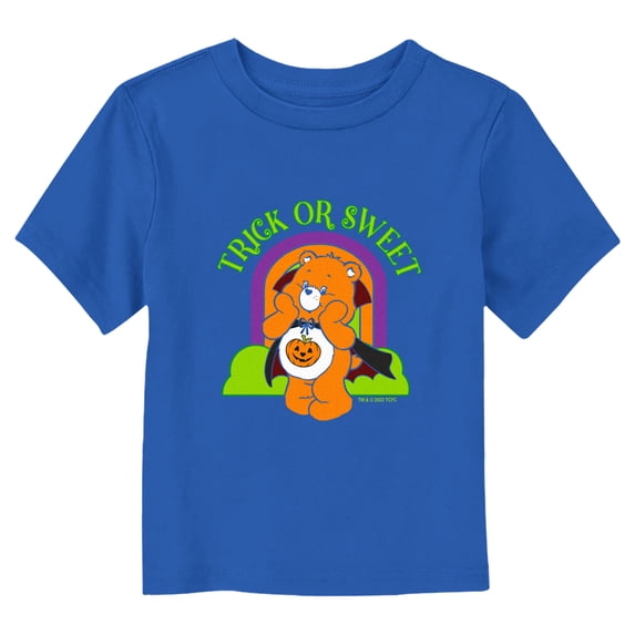 Toddler's Care Bears Halloween Trick-Or-Sweet Vampire Graphic Tee Royal Blue 2T